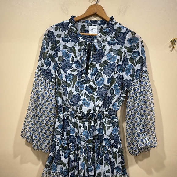 MISA LA Elisabetta Dress in Flora Azulia and Pura Vida Size Small - Picture 8 of 16